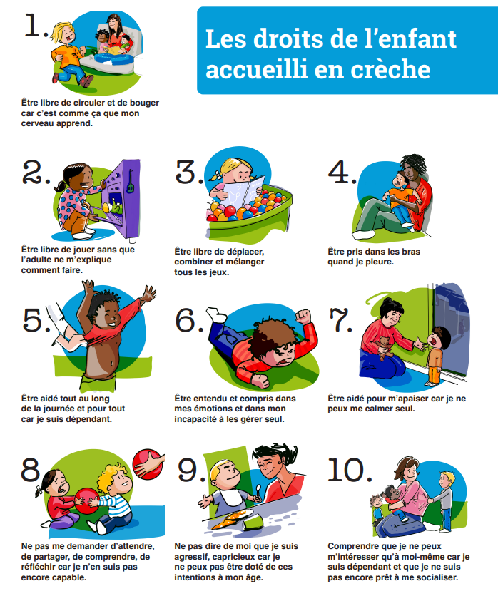 Les droits de l’enfant accueilli en crèche